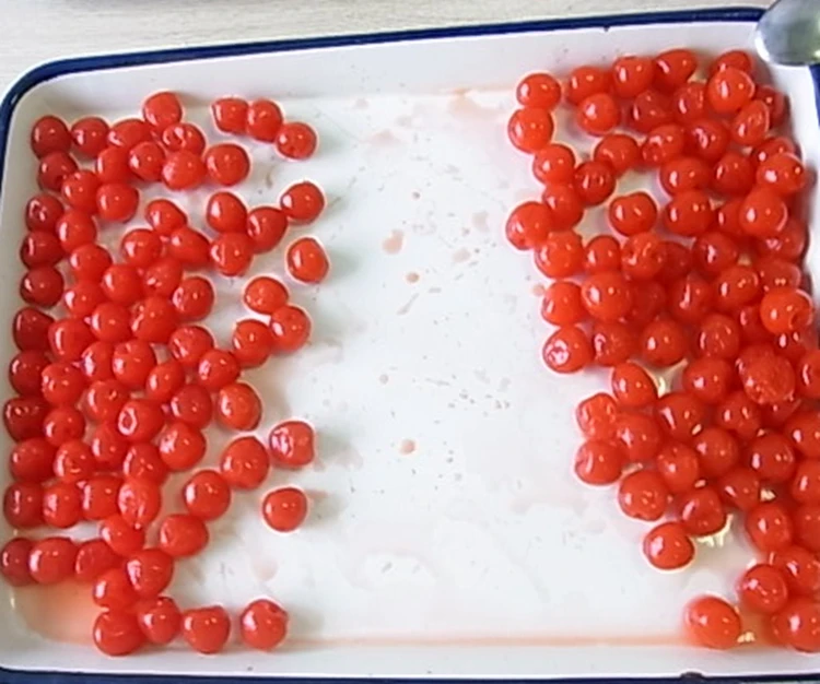 Консервированный красный мараскино без семян вишни 280 г для выпечки