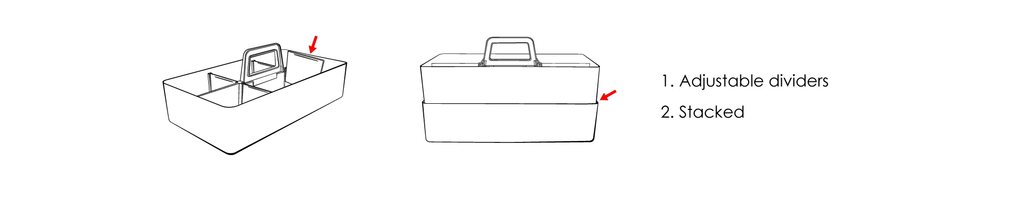 Storage boxes tool box Caddy Box