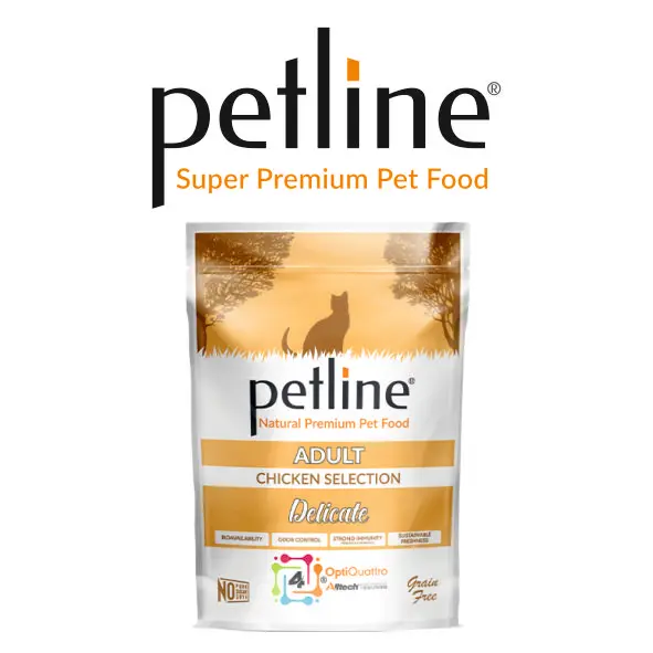 Natural Lamb And Rice Premium Dry Food for Adult Dog High in Calcium and Proteins 3 Kg (4 PCS) Petline Pet Food