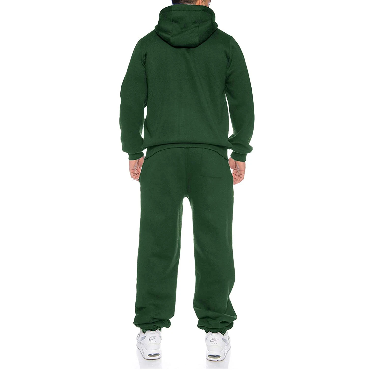 2021 Spring New Soft Comfortable Breathable Tracksuit Set Men Sports Zipped Warm Up Suit Plain Printing