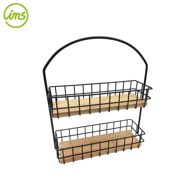 2 Tier Standing Shelf Holder Spice Rack Organizer