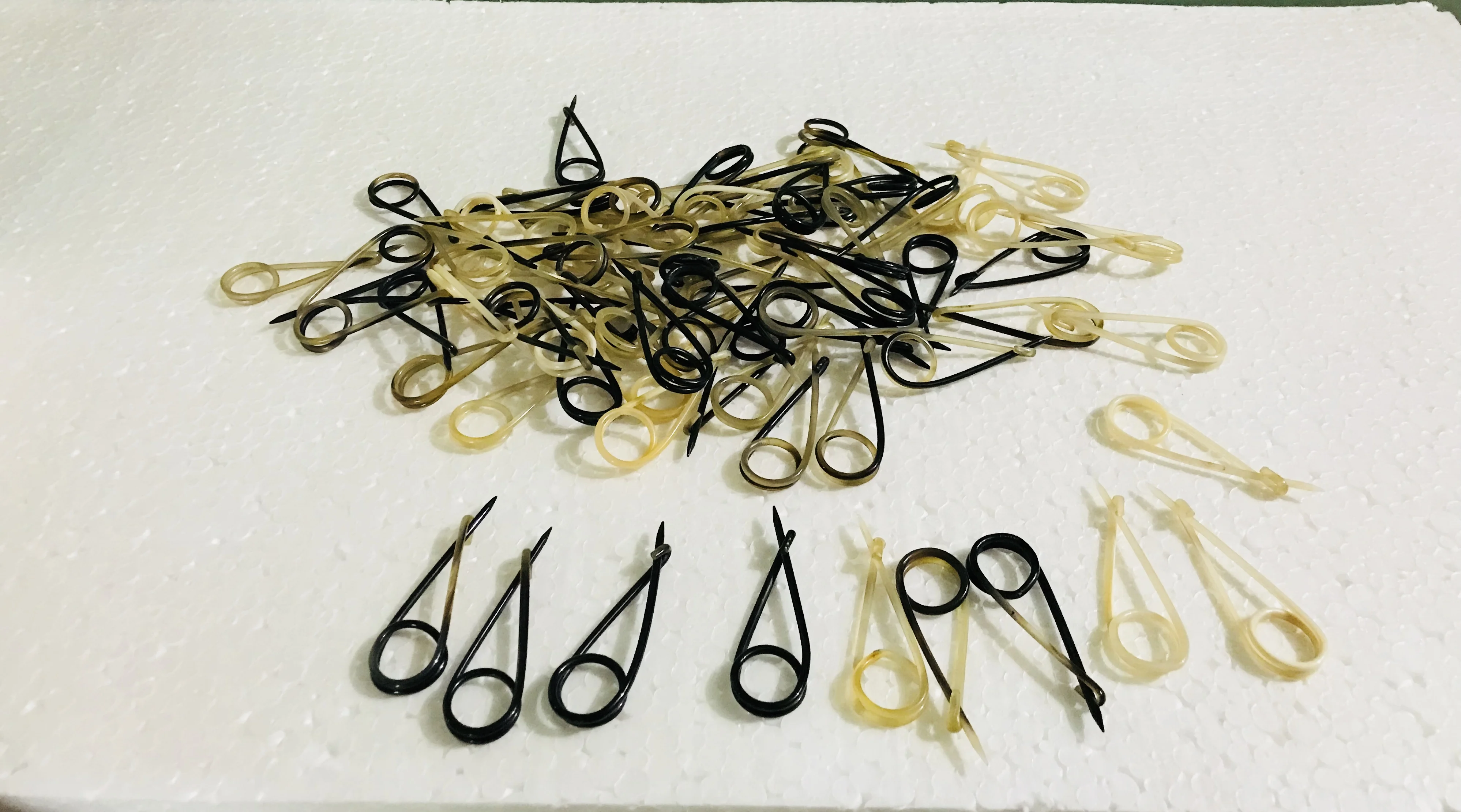 High quality natural Buffalo Horn Safety pins for sewing woolen