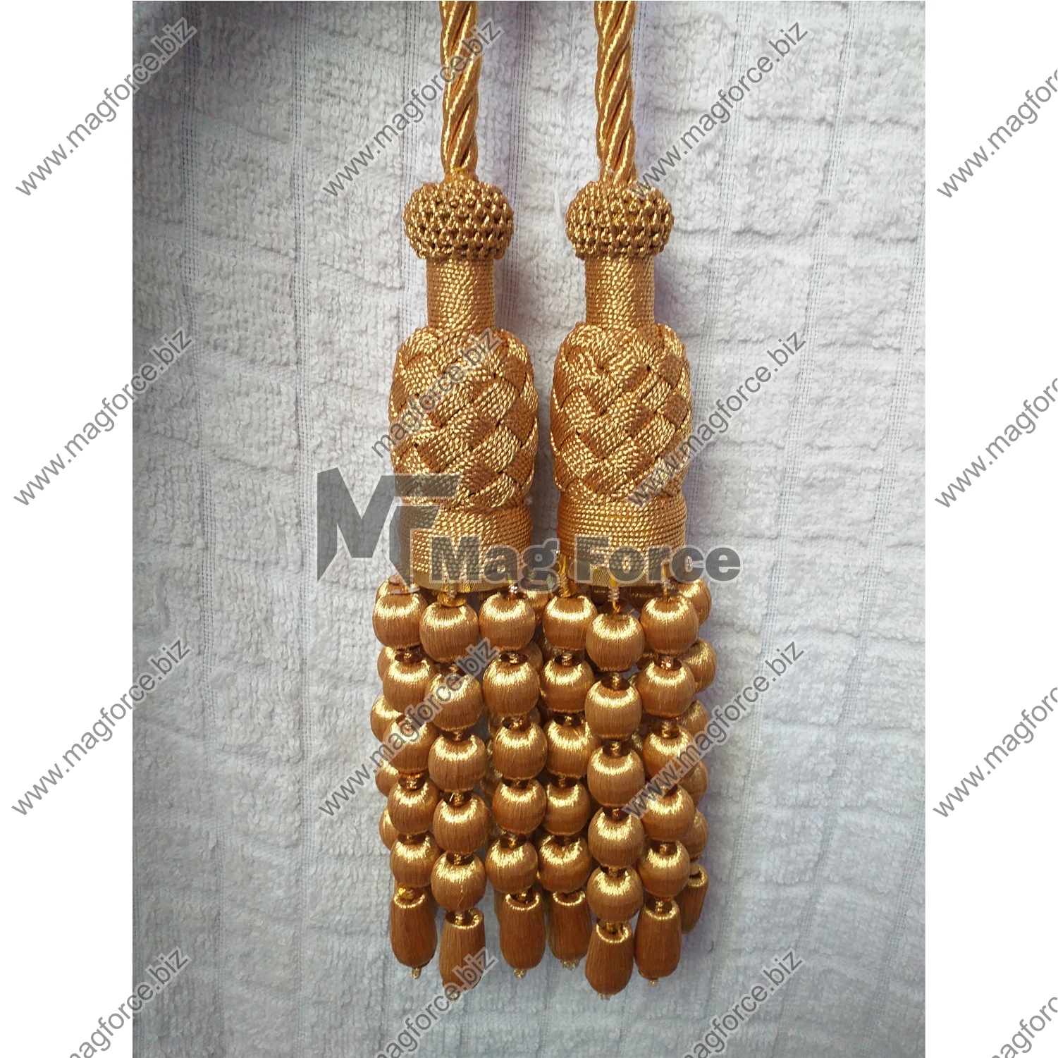 Braids Fringe Lace Trimming Decorative Cord Gold Color Tassel Officer Tassel Cords With Custom Size