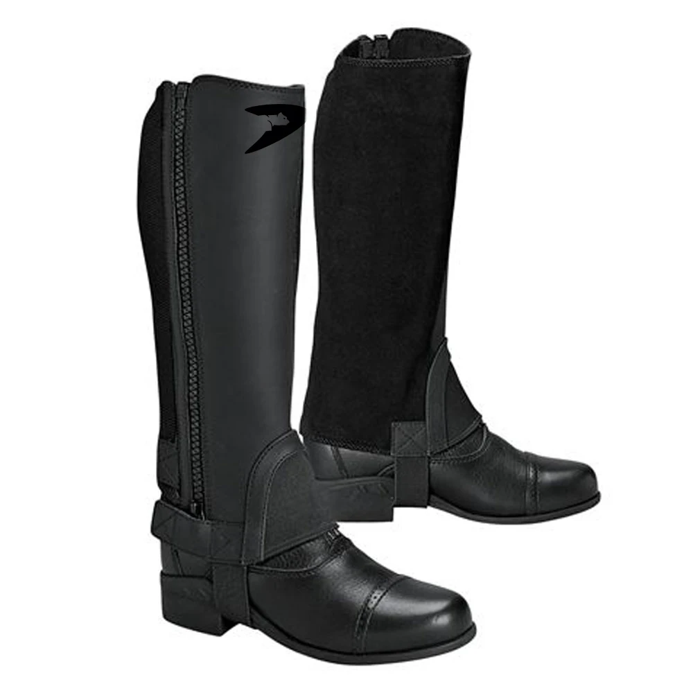 
2021 Fashion Equestrian Factory Made Leather Horse Riding Chaps 