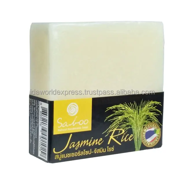 
Handmade Rice Soap A Natural Thai Herbal Soap From Thailand 100% Natural Oil Based 