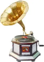 Best quality vintage Brass and wooden Gramophone Player in modern style from India