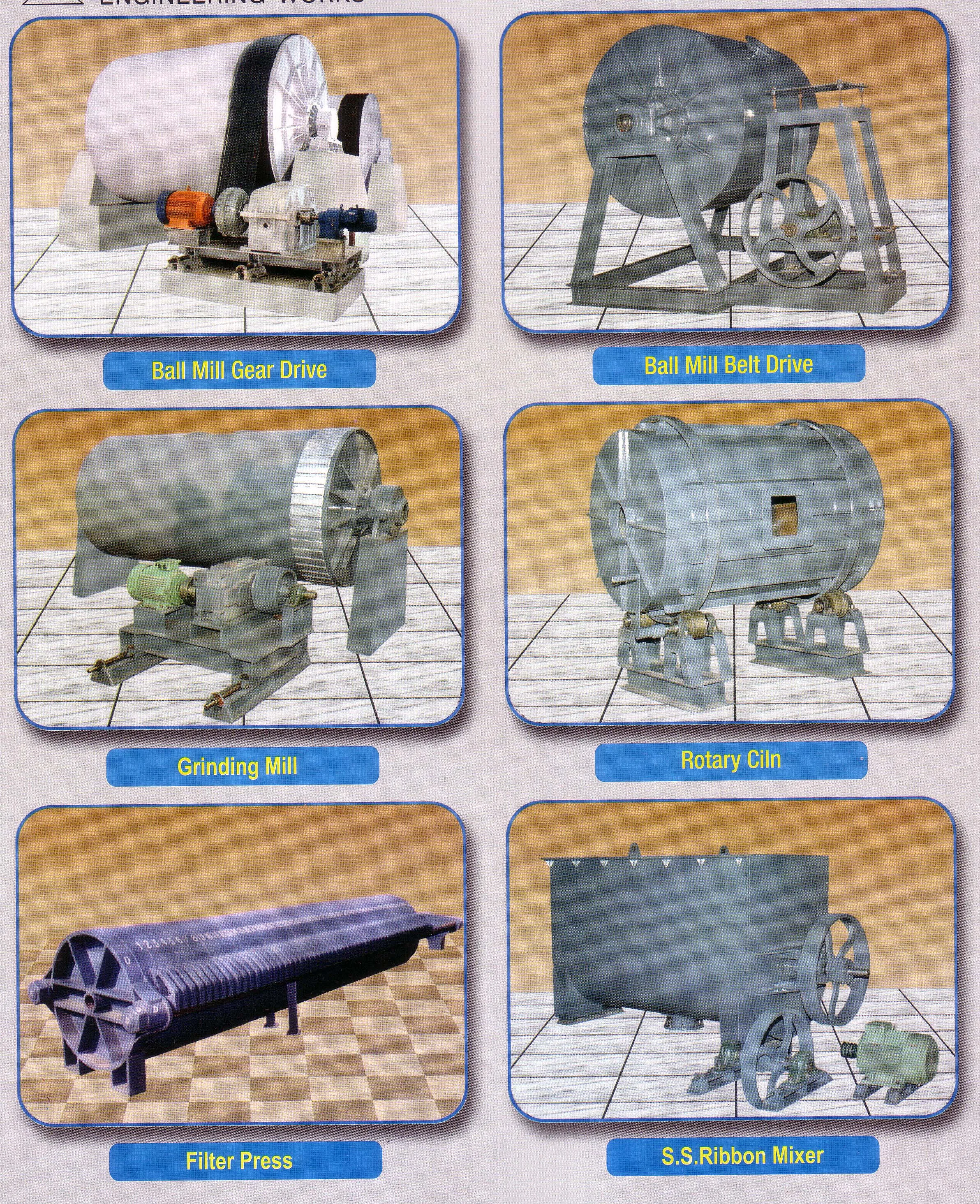 Ball mill machine with inner alumina lining for ceramic mining chemical mineral cement clay industries in small and big sizes