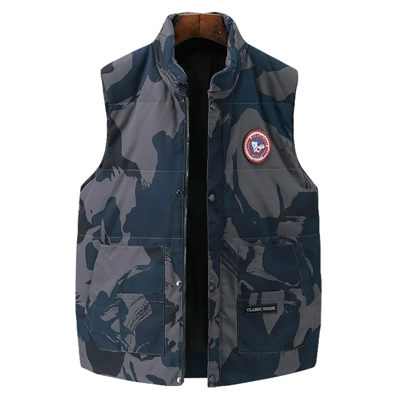 Custom Sleeveless jacket quilted Active Gilet Padded Removable white duck down puffer jacket
