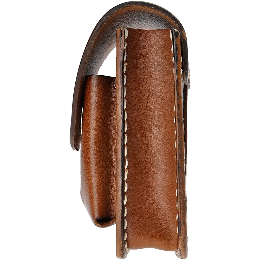 
Wholesale Unisex Handmade Genuine Leather Cigarette Case Pouch Waist Belt Loop Lighter Case 