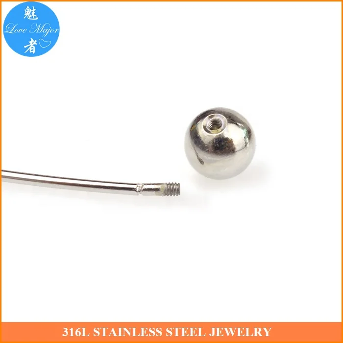 Choker Necklace for Women Stainless Steel Silver Wire Choker Collar Bead Clasps