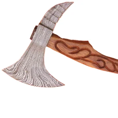 
Томагавк из дамасской стали ручной работы, поделки для кемпинга, коллекционный подарок 