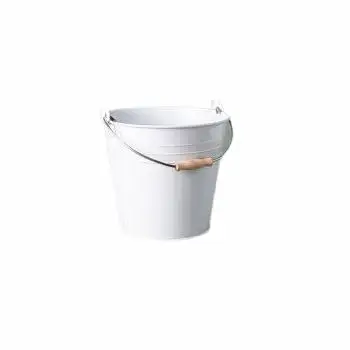 WHITE STYLISH BEST QUALITY ENAMEL ICE BUCKET GALVANIZED BUCKET HOME DECORATIVE BUCKET