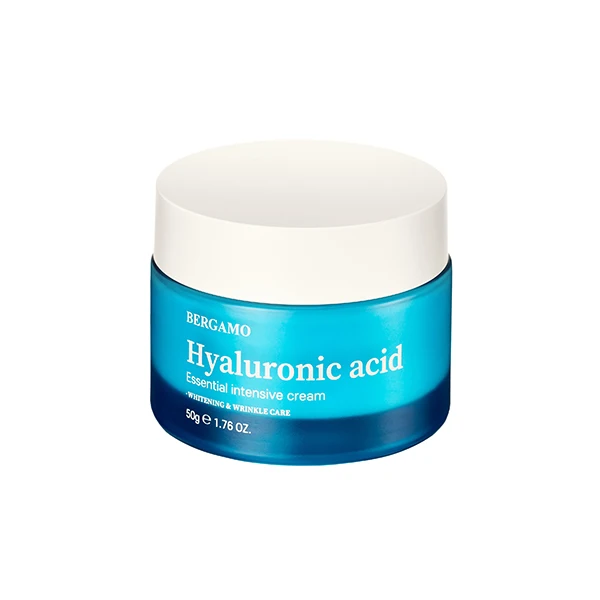 BERGAMO HYALURONIC ACID ESSENTIAL INTENSIVE CREAM 50g non-sticky hydratoin moisturizing whitening wrinkle care made korea