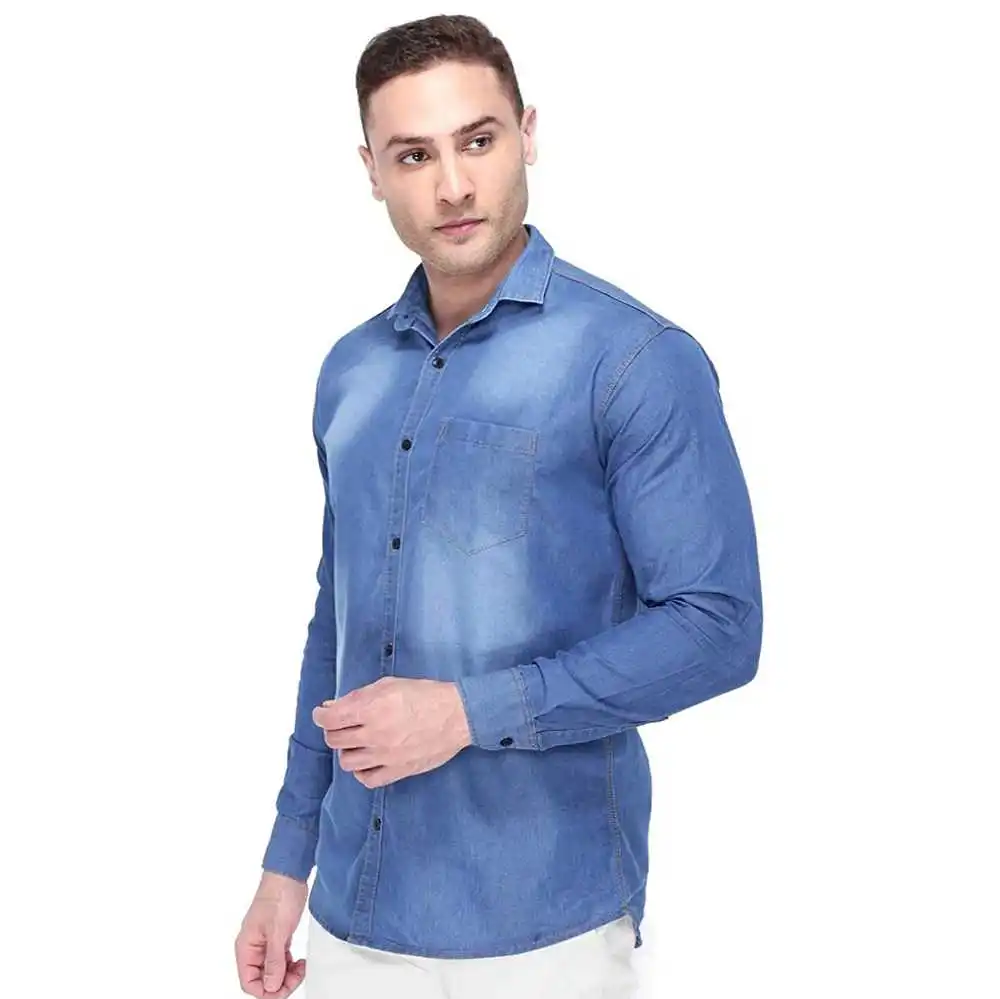 Best Selling Oversized Loose Fit Fashionable Casual Shirts For Men Denim Made New arrival Shirts