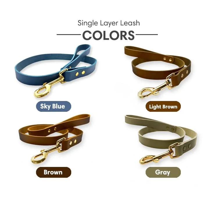 Strong Tensile Strength Suitable Tracking Training Leather Rope Leash Dog