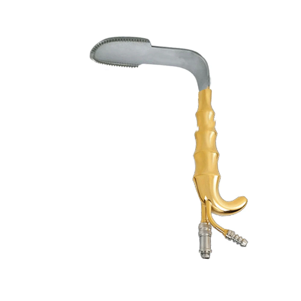 High Grade Quality Epstein Abdominoplasty Retractor Solid Metal Straight Blade Fiber Optic Electric Power Source Stainless Steel