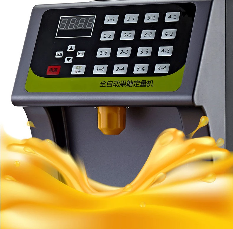 Электрический сироповый дозатор коммерческая машина для производства молочного чая фруктозы сахара из нержавеющей стали