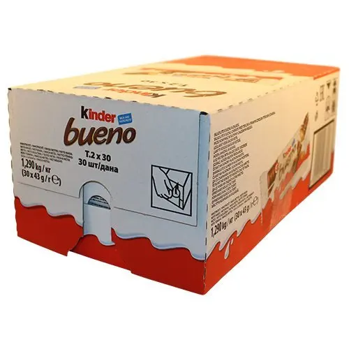 Kinder Bueno filled with Hazelnut Chocolate Bars