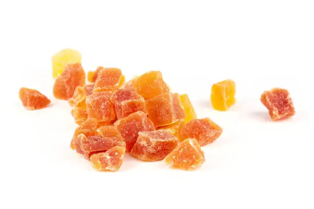 No-addition dried papaya fruit slices