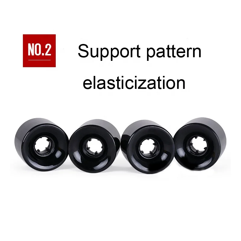 Professional 4 wheels long board skateboard Dancing and Sliding High Rebound 70MM PU Skate Longboard Wheels