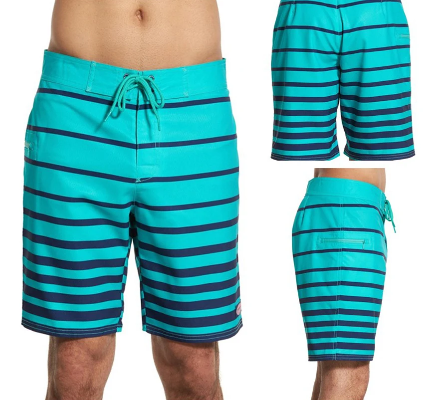 Мужские пляжные шорты с 3D принтом на заказ, со шнуровкой и боковым карманом на молнии