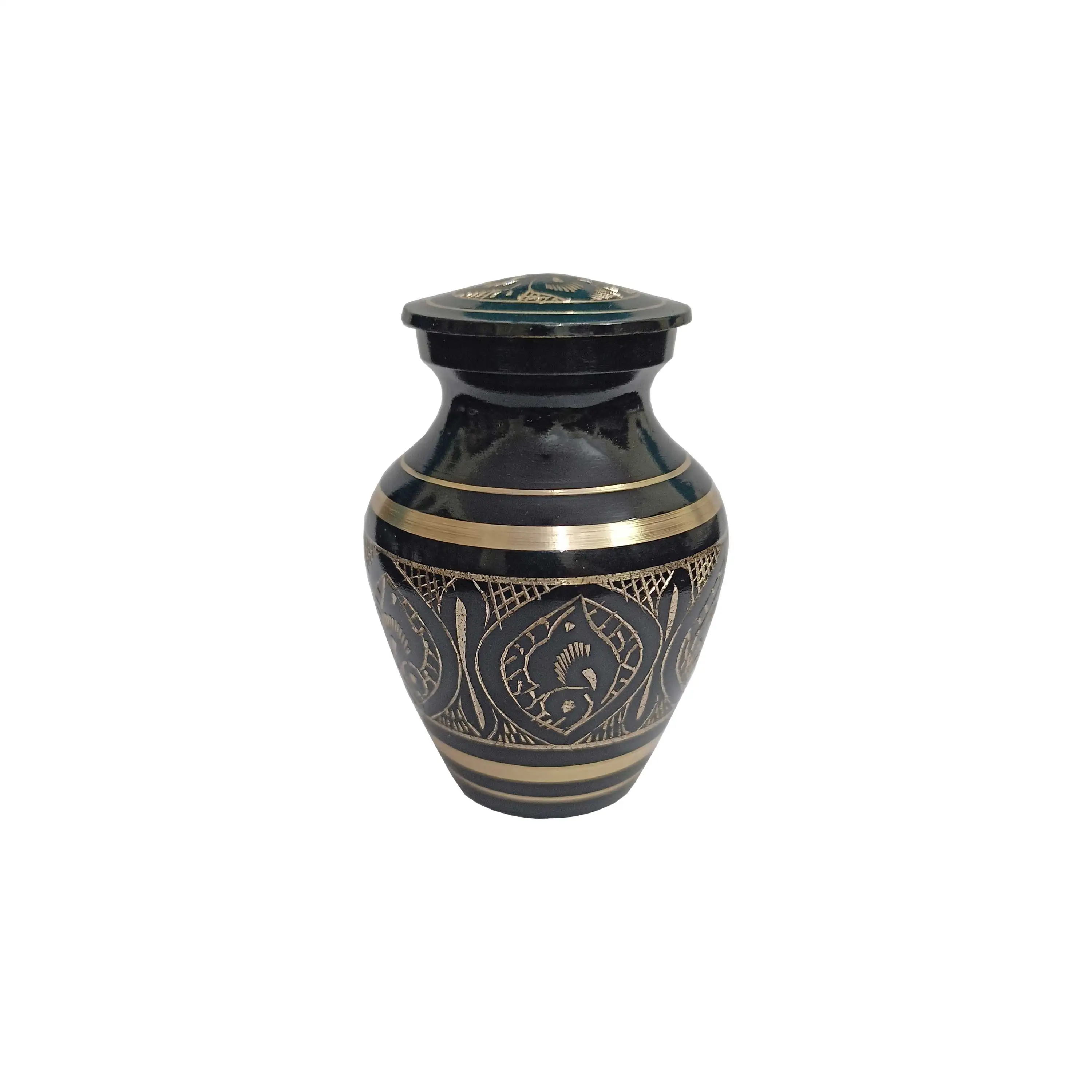 ROSE STEM KEEPSAKE CREMATION URN FUNERAL SUPPLIES BRASSWORLD INDIA
