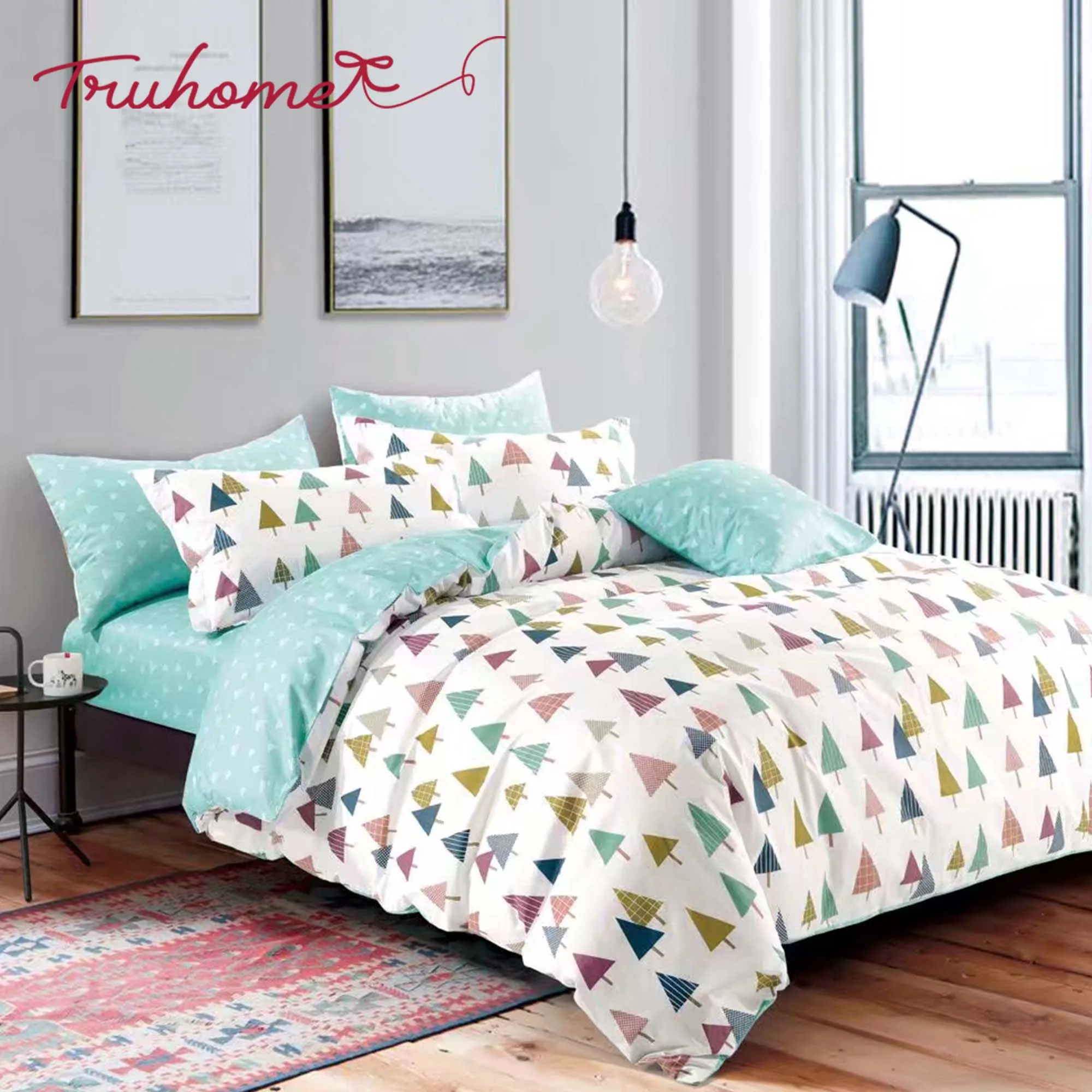 Bedsheet Set 100% Premium Cotton Bed Sheet Customizable Bedding Set Soft & Comfort Home Fitted Sheet