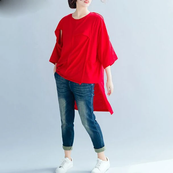 Blank Tshirts Women V Neck T Shirts V Neck Custom Logo Plain Wholesale 100% Cotton Casual Crocheted Plain Dyed Custom Sizes