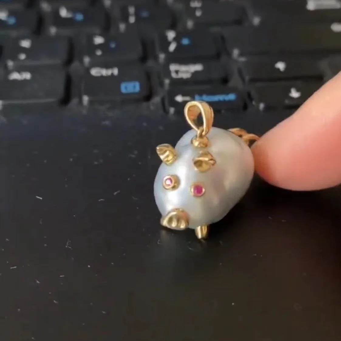 P730 12-16mm DIY Natural  Freshwater pearl charm pendant necklace accessory 925 sterling silver jewelry for women without chain