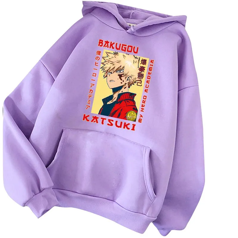 Unisex Men Women Japanese Anime Custom Pullover Hoodies Wholesale Sweatshirts