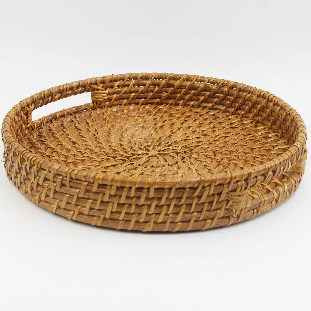Round Rattan Tray Vietnamese Products For Home Decor