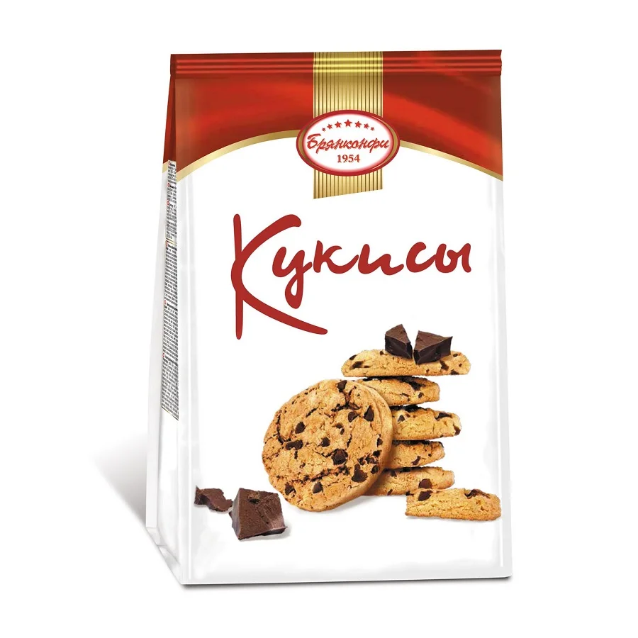 
Wholesale Cookies 1/250 Classic Butter Cookies With Pieces Of Milk Chocolate 