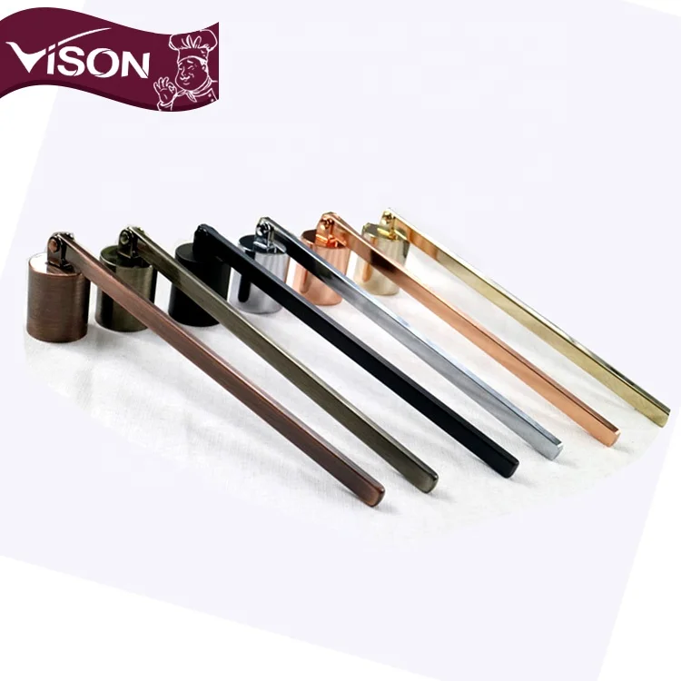 C016 Bell candle Snuffer wick trimmer with Antique Brass Finish Candle Accessories tools