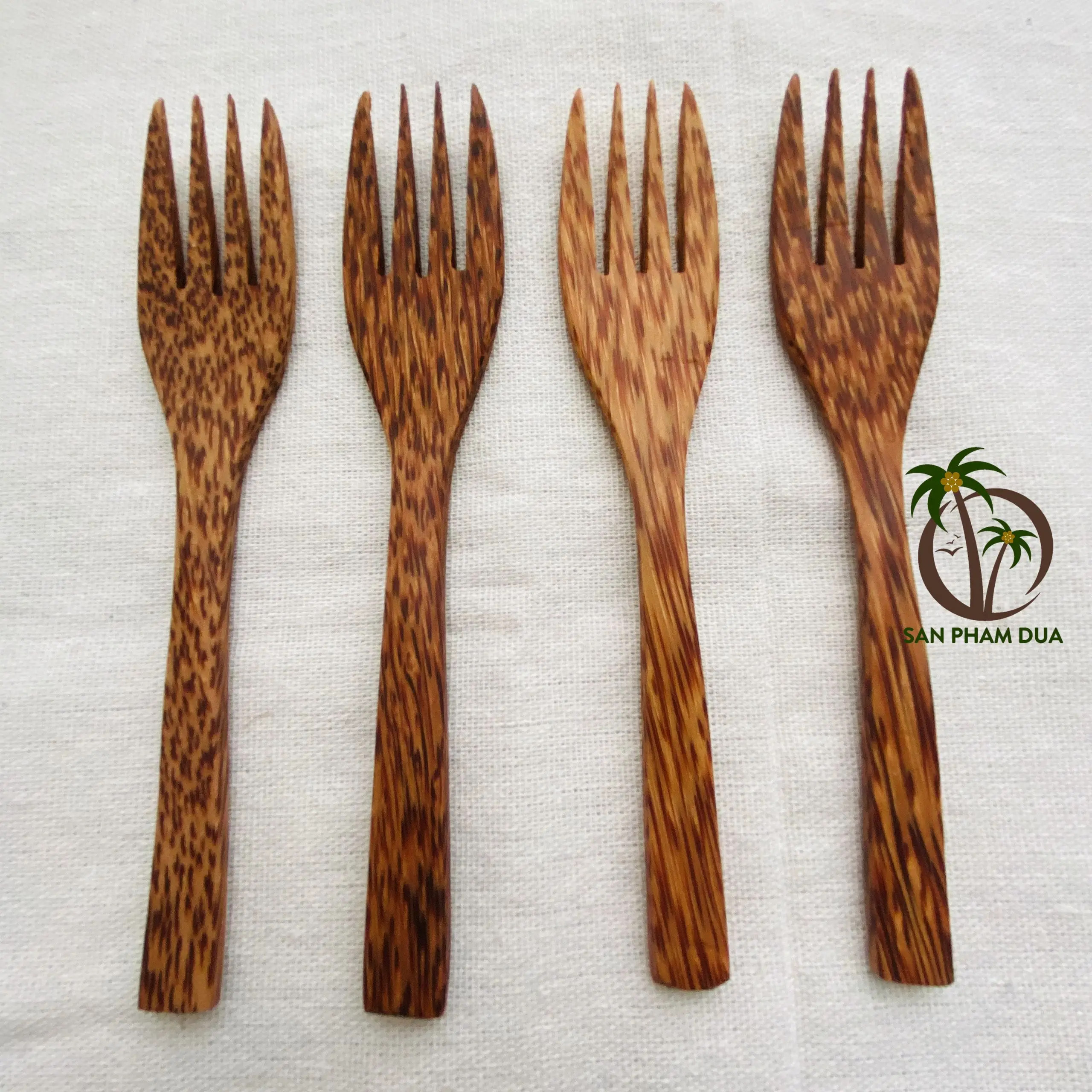 Столовые приборы из кокосового дерева/Экологичная Кокосовая ложка вилка ложка/бестселлер многоразовая посуда дерева для путешествий/крышка бамбуковой соломы