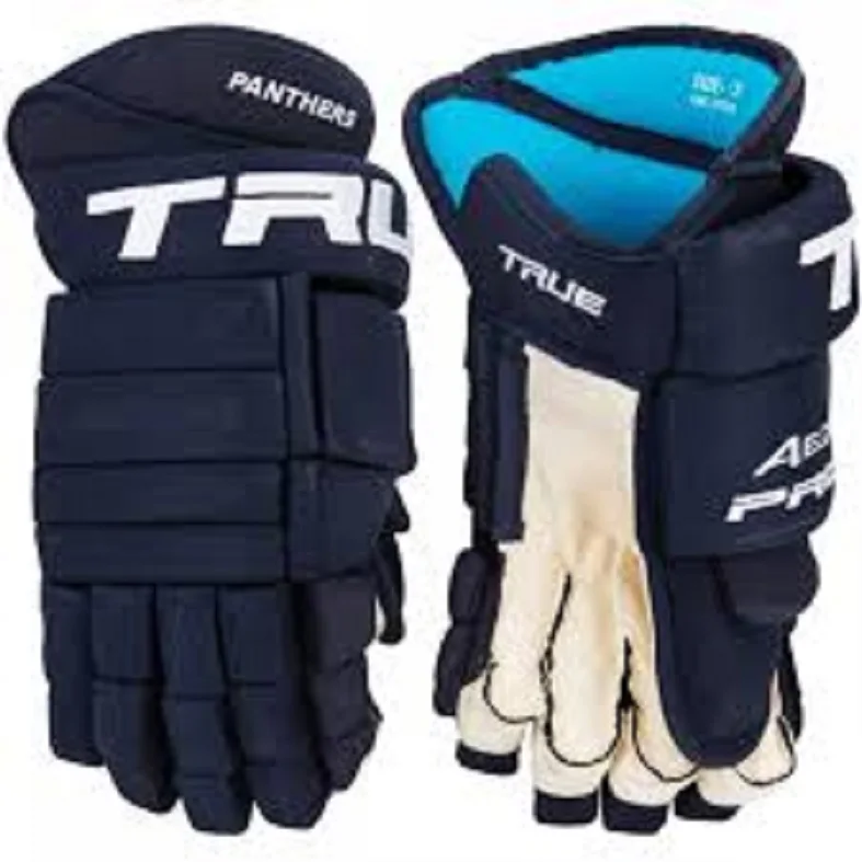 ice hockey gloves customize with plastic inserts