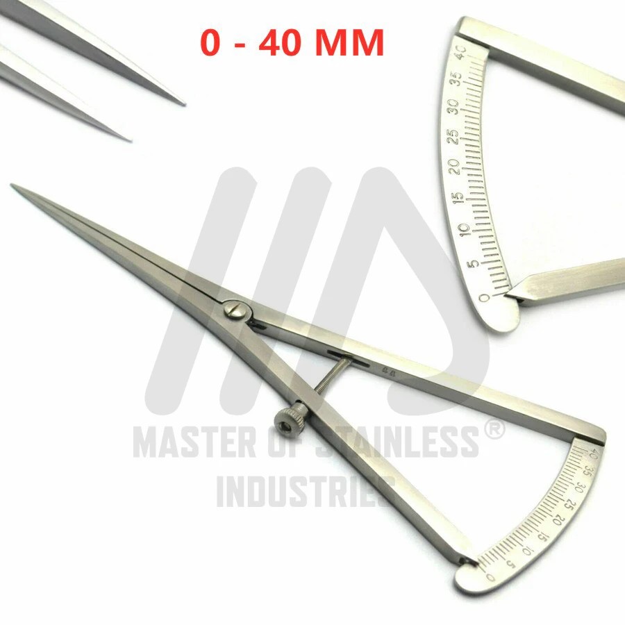 CASTROVIEJO CALIPER Stainless Steel castroviejo caliper measuring eye gauge Orthodontic Castroviejo Bone Measuring Caliper
