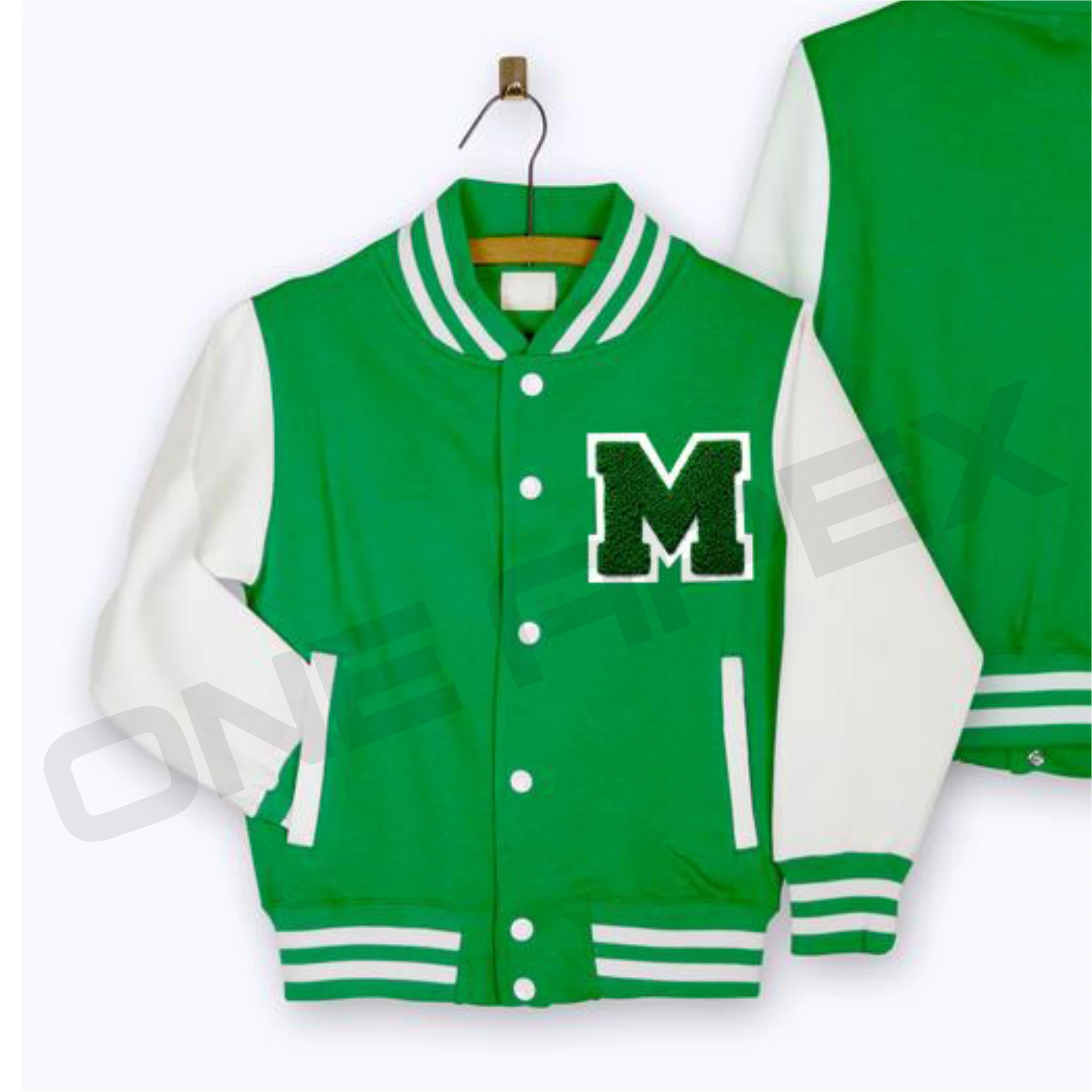 kids  style outdoor fashion lettermen jacket with fashion and leather sleeves custom design baseball jackets for Baby boy