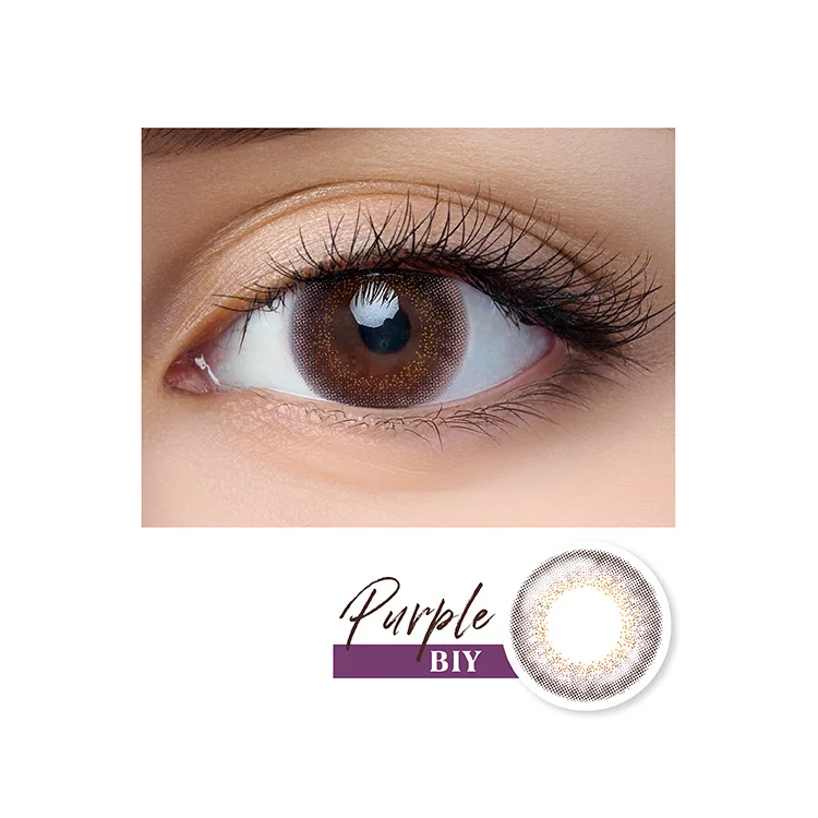 
Good Wearing Sweetie Purple Color Monthly Contact Lenses 