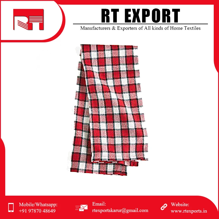 Wholesale Price Yarn Dyed Dish Towel Checks Design Custom Print Jacquard Multi Color Kitchen Towels