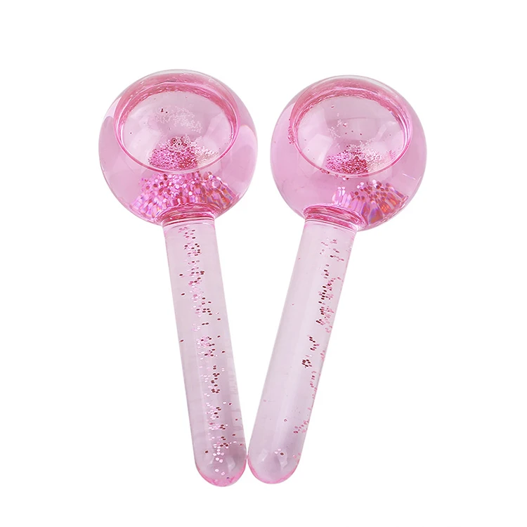 massage product Internet explosion Ball beauty routine pink blue ice hockey face Ice beauty crystal ball