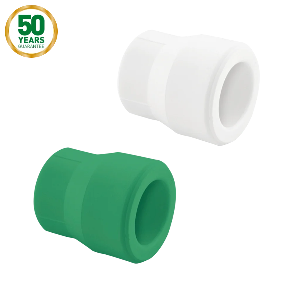 PPR Socket, Reducer, Polypropylene Fittings Used to Join Two Pipes Together, for PPR Pipes and Tubes 20-125 Mm DIN8077/8078 PP-R