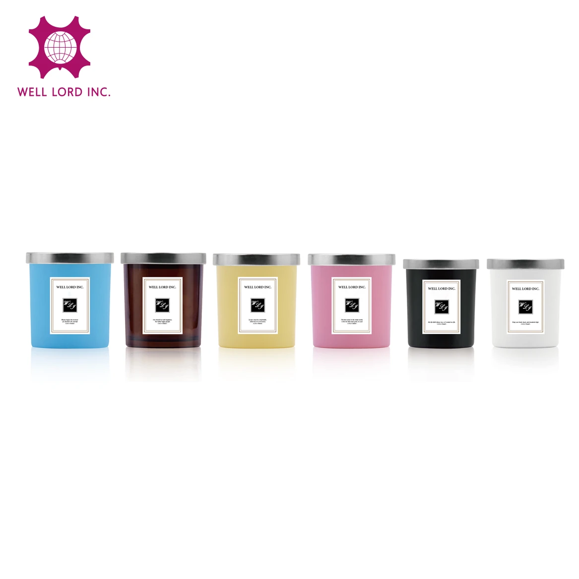 Luxury packaging empty candle glass jar for scented candles DIY home fragrance