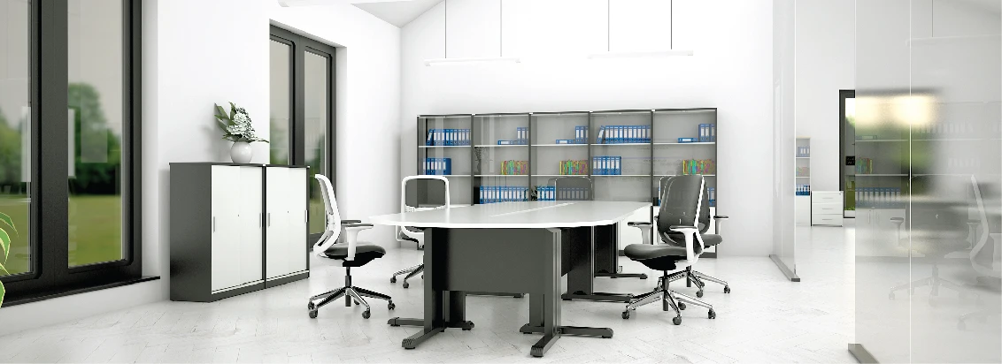 One stop office furniture High Quality RIVO Series Conference Table Malaysia High End Luxury Factory Direct Modern Meeting Table