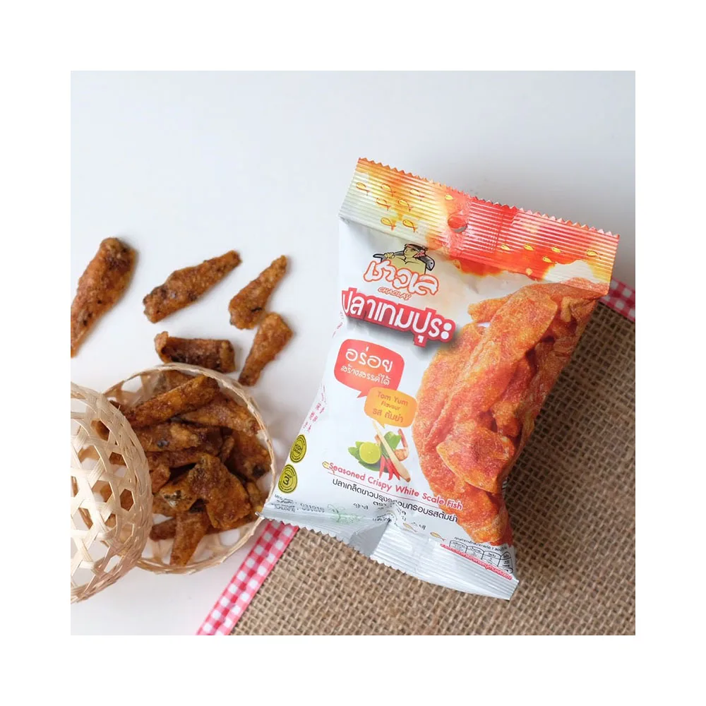 
Premium Seafood Snacks Crispy White Sardine (TomYum) - Thai Seafood Fish Snack Spicy 