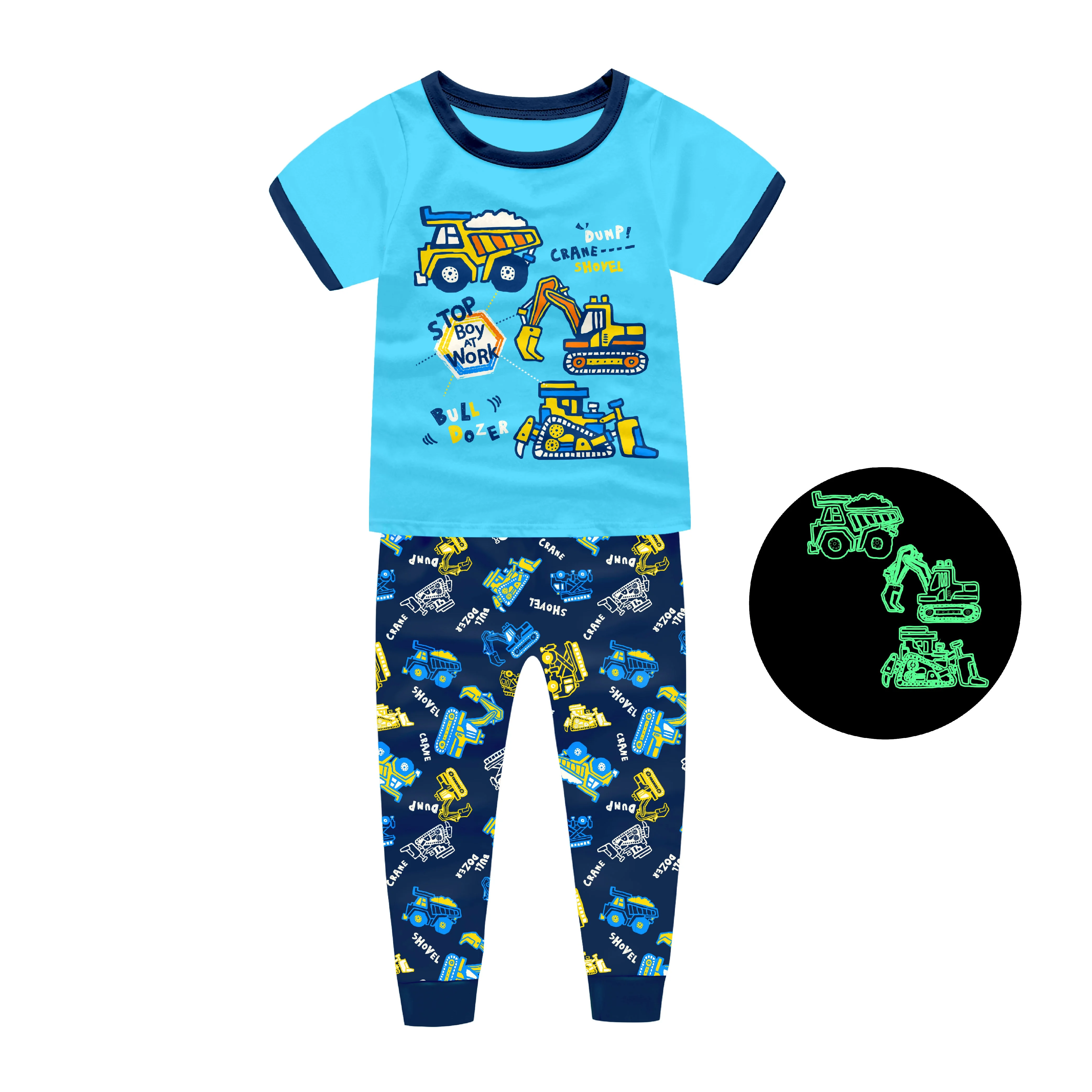 
dinosaur boy pajama children cartoon pijamas 100 cotton sleepwear pajamas 