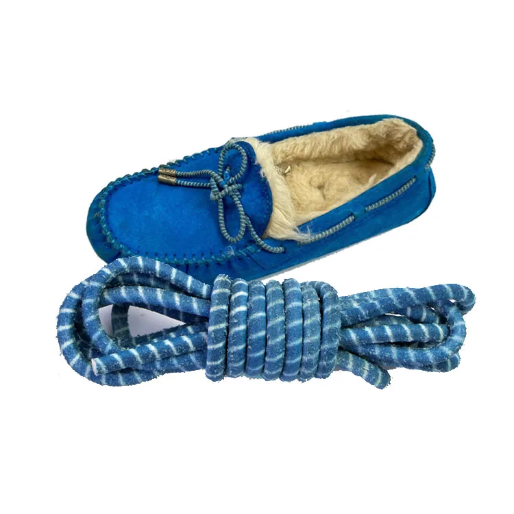 Free sample Premium Stripe Round Shoe Laces For All types Sneakers