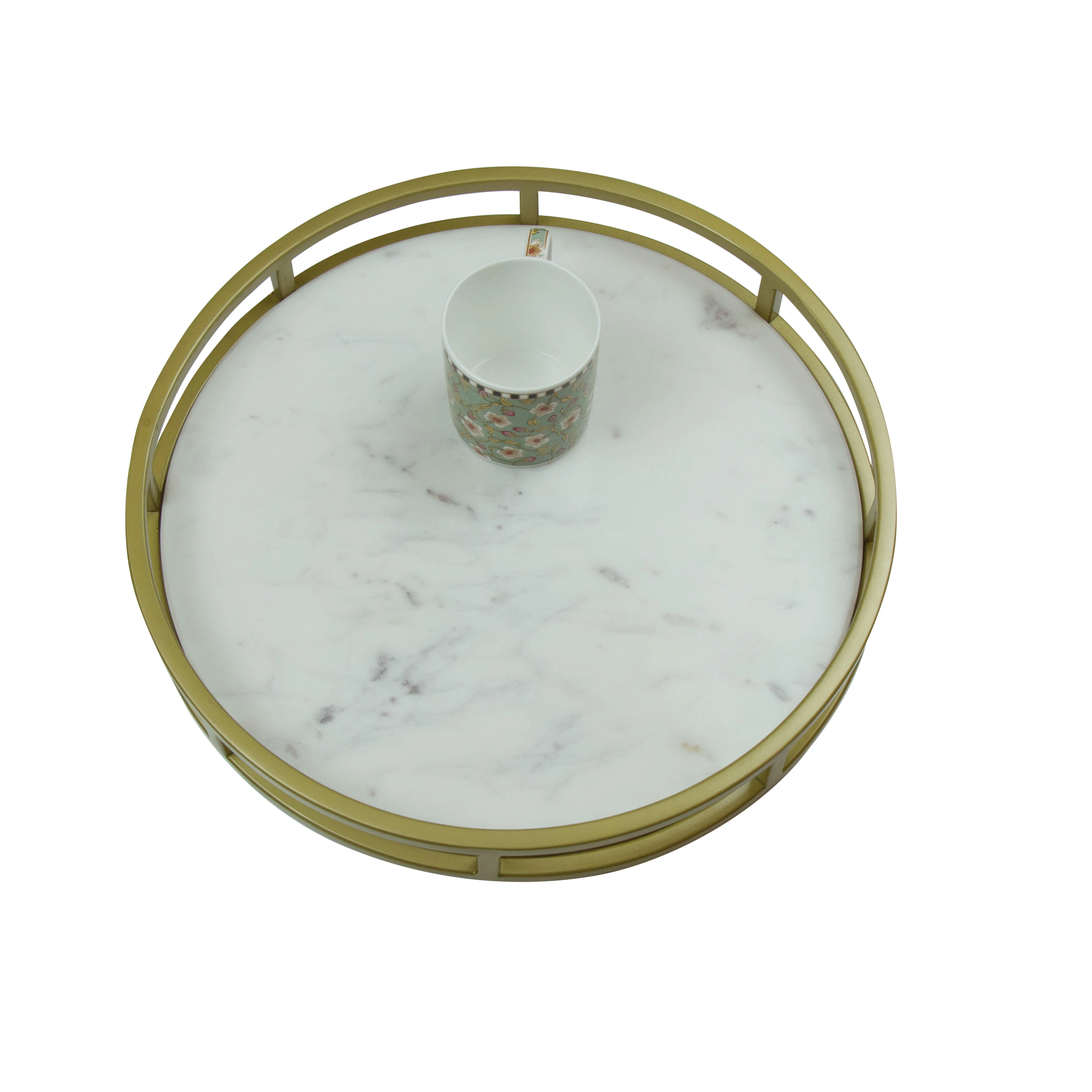 
Multi purpose Round Marble Tray 