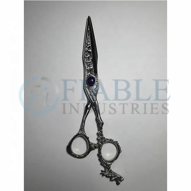 Ножницы для стрижки волос с рукояткой дракона/Парикмахерская/бритва/узорные/косметические инструменты J2 сталь