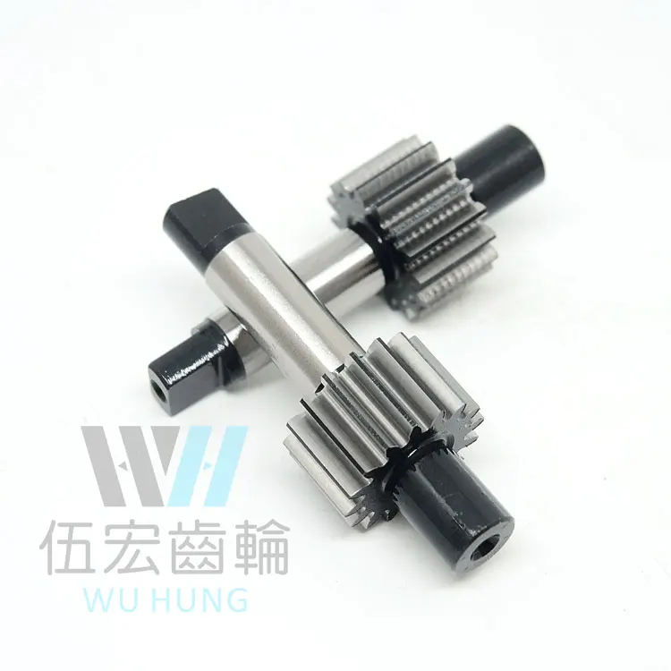 High Precision Steel Gear Shaft Pump Gear Shaft Hardened Spur Pinion Top Gear Supplier