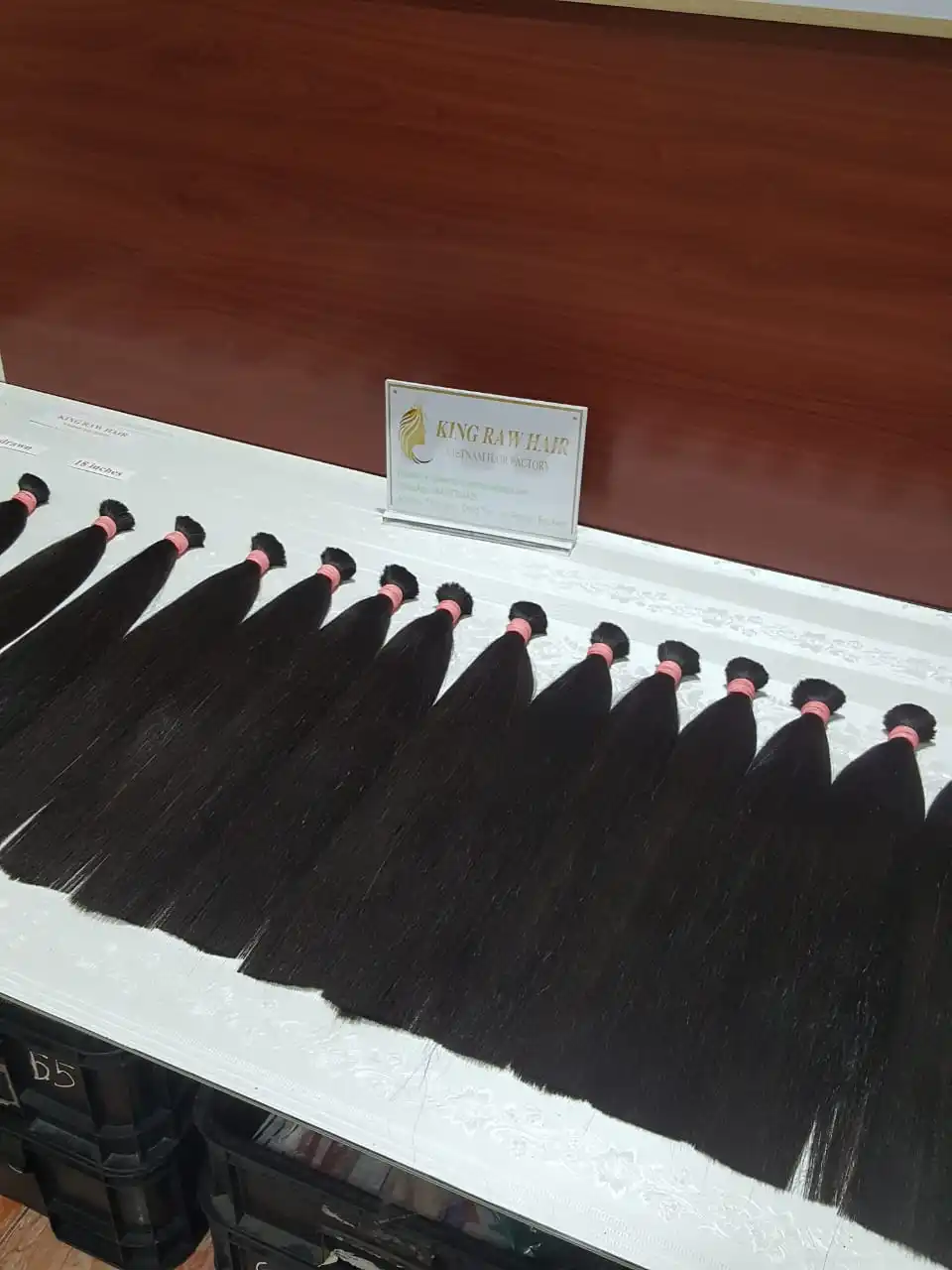 Лидер продаж Натуральные Прямые Волосы KingRawHair 18 дюймов человеческие волосы вьетнамские двойные натянутые 100% наращивание волос